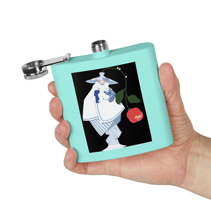 Blue & White Porcelain Geisha Flask – Quiet Elegance & Timeless Grace