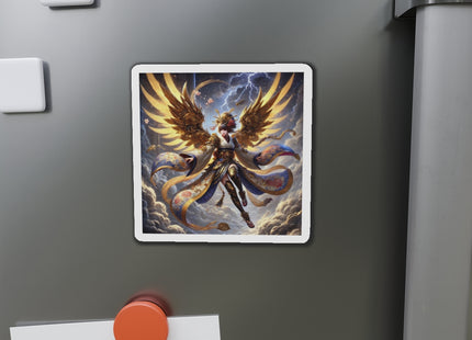 Valkyrie Descending Through Storm Die-Cut Magnets (4 Sizes)