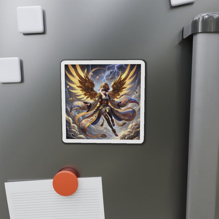 Valkyrie Descending Through Storm Die-Cut Magnets (4 Sizes)