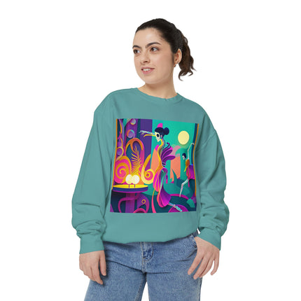 Dance of the Skeleton Ballerinas Unisex Garment-Dyed Sweatshirt