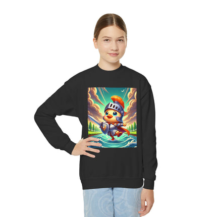 Valiant Duck Youth Crewneck Sweatshirt – Courage, Adventure & Heroic Fun