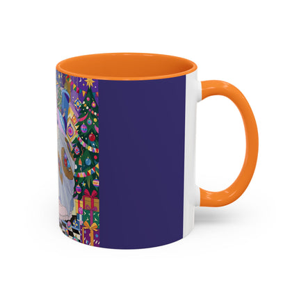 🎄✨ The Lady Of The Christmas Ornament Colorful Mug – Art Deco Holiday Fantasy