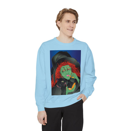 Mirror, Mirror A Witch's Touch Unisex Garment-Dyed Sweatshirt