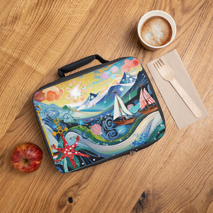 Nautical Patterns Lunch Bag