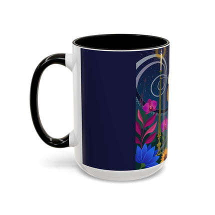 The Lady Of The Starlit Candles Colorful Mugs – Art Deco Theatrical Romance
