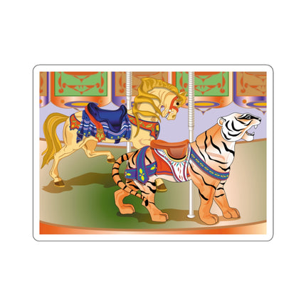Carousel Splendor Kiss-Cut Stickers (4 Sizes)