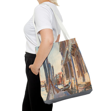 Gondola Moorings on the Grand Canal by John Singer Sargent Tote Bag (AOP)