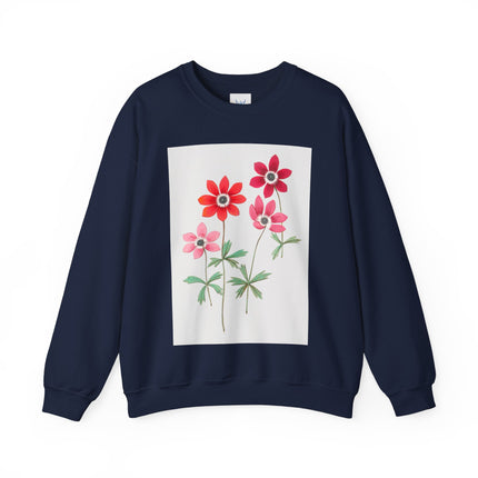 Anemoon, Anemone by Anselmus Boëtius de Boodt Heavy Blend™ Crewneck Sweatshirt