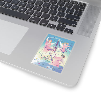 Angelic Revelry Kiss-Cut Stickers (4 Sizes)