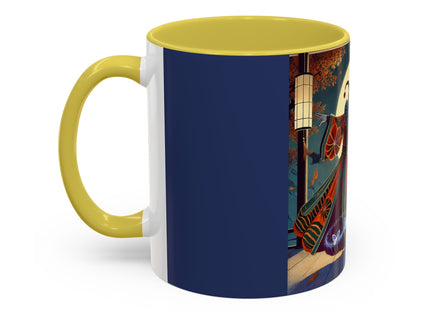 Court Magician with Ghost Butterflies Colorful Mugs (11oz, 15oz)
