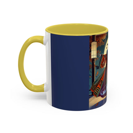 Court Magician with Ghost Butterflies Colorful Mugs (11oz, 15oz)