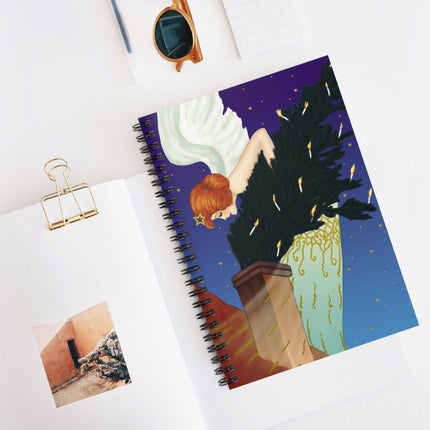 The Christmas Angel Spiral Notebook - Ruled Line