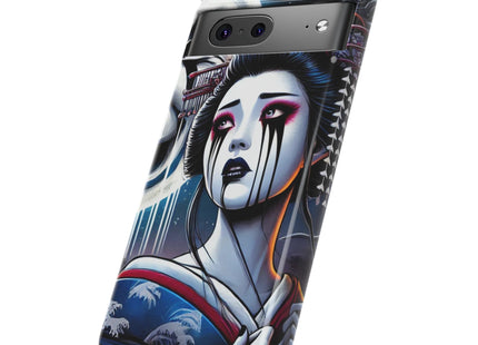 Geisha’s Black Ink Tears Phone Cases