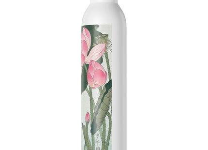Blooming Lotus Flowers by Ohara Koson Slim Water Bottle