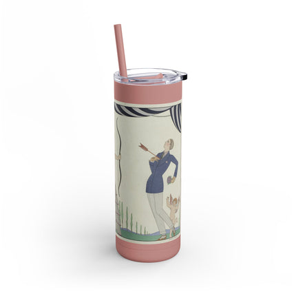 Visez au coeur, belles dames! by George Barbier Skinny Matte Tumbler, 20oz