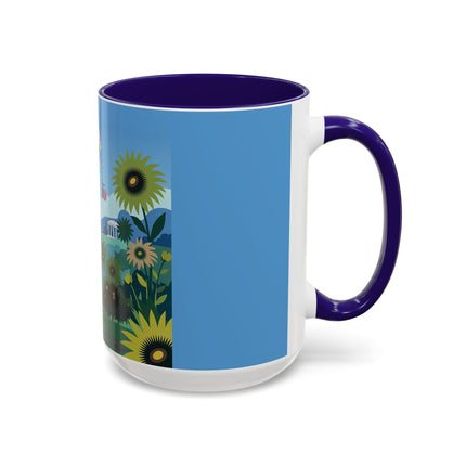 The Secret Language Of Flowers Colorful Mugs – Art Deco Botanical Elegance