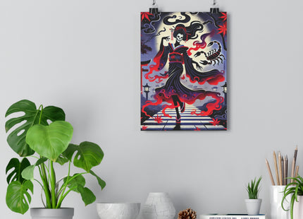 Halloween Sorceress Giclée Art Print