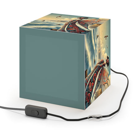 🌊🧚 The Coastal Fairy Light Cube Lamp – Serene Grace & Oceanic Magic