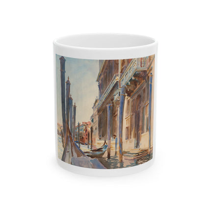 Gondola Moorings on the Grand Canal by John Singer Sargent Ceramic Mug (11oz, 15oz)
