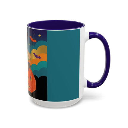 🌙🎃 The Witch Of Crescent Moon Pumpkin Colorful Mug – Colorful Halloween Charm