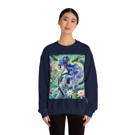 Fairy of the Koi Pond Heavy Blend™ Crewneck Sweatshirt