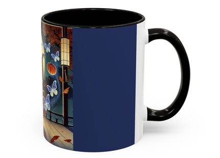 Court Magician with Ghost Butterflies Colorful Mugs (11oz, 15oz)