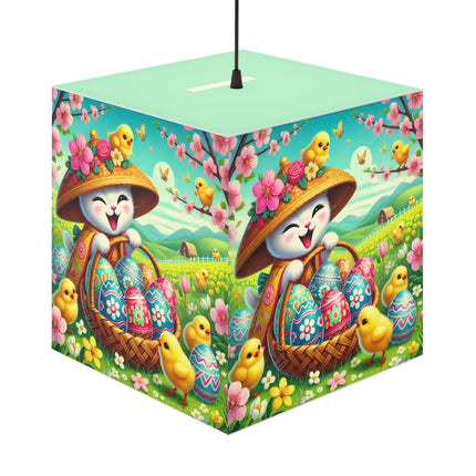 Geisha Kitten’s Easter Delight Light Cube Lamp