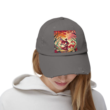 The Dragon Fairy’s Dance Unisex Distressed Cap