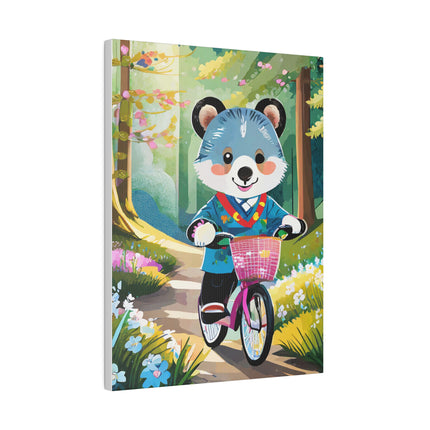 Furry Cyclist Matte Canvas, Stretched, 0.75"