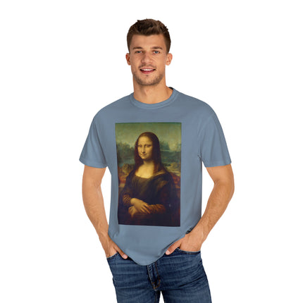 Mona Lisa by Leonardo da Vinci Unisex Garment-Dyed T-shirt