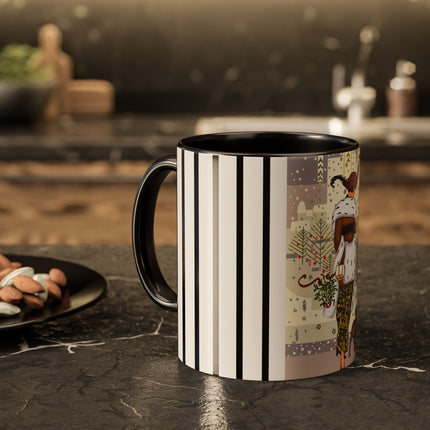 Wrapped in Elegance Colorful Mugs (11oz, 15oz)