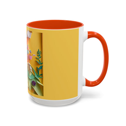 Origami Bicycle Colorful Mugs (11oz, 15oz)