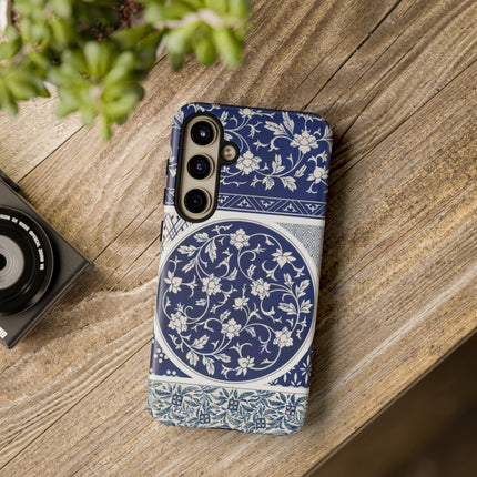 Blue Flower Pattern by Owen Jones Phone Cases