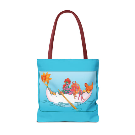A Rooster's Seafaring Adventure Tote Bag (AOP)