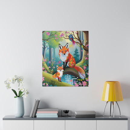 Mischievous Fox Matte Canvas, Stretched, 0.75"