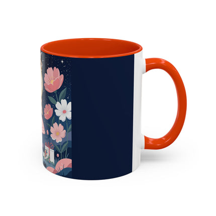 🕛🌸 Midnight Waltz Before Christmas Colorful Mug – Art Deco Holiday Fantasy