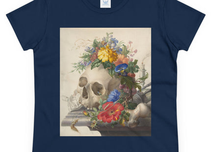 Vanitas Still Life by Herman Henstenburgh Women's Midweight Cotton Tee