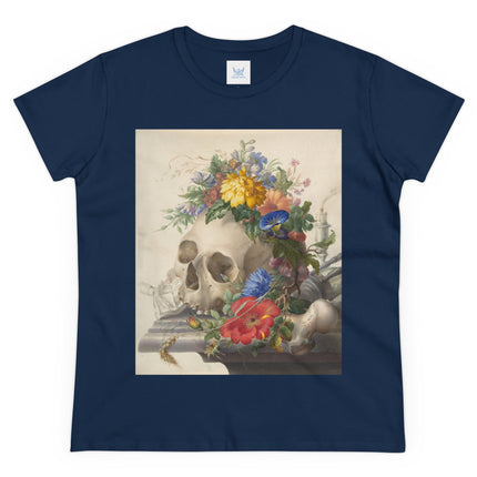 Vanitas Still Life by Herman Henstenburgh Women's Midweight Cotton Tee