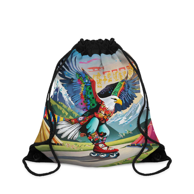 Eagle Skater Drawstring Bag
