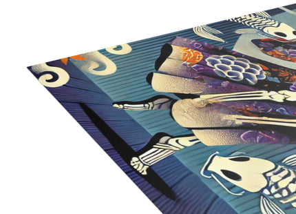 Skeleton Kabuki Performer Postcards (envelopes included) - Bundles of 10, 30, 50 Pieces