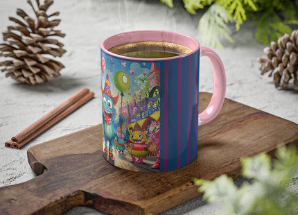 Monster Parade Madness Colorful Mugs, 11oz