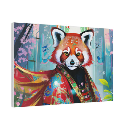 Cybernetic Red Panda Matte Canvas, Stretched, 0.75"