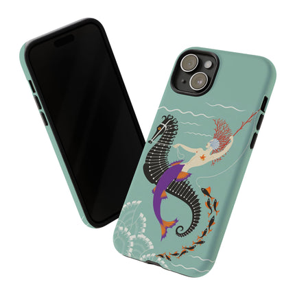 Mermaid on Seahorse Phone Case – Mythic Ocean Grace