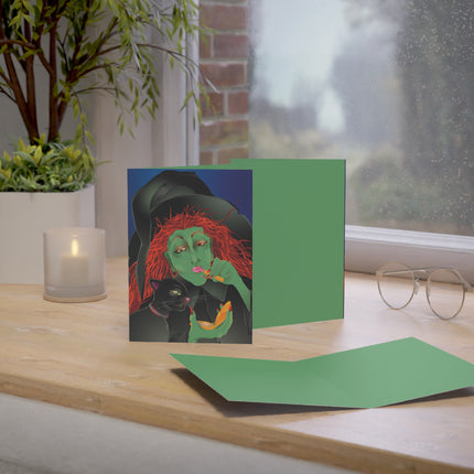 Mirror, Mirror A Witch's Touch Greeting Cards (1, 10, 30, and 50pcs)