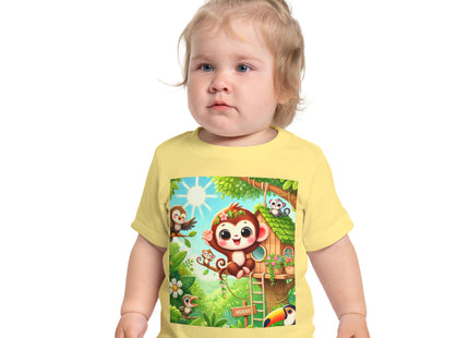 Monkey Treehouse Adventure Baby Short Sleeve T-Shirt