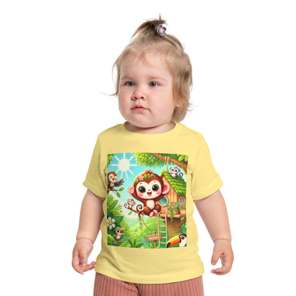 Monkey Treehouse Adventure Baby T-Shirt – Playful Jungle Fun & Everyday Comfort