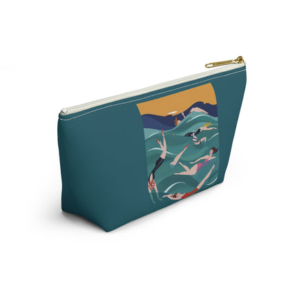 Summer Splash Cosmetic Bag – Carefree Beach Joy & Mid-Century Fun