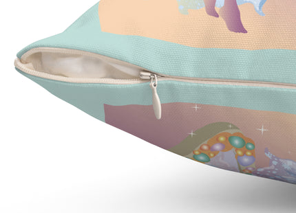 Reflections of Enchantment Spun Polyester Square Pillow