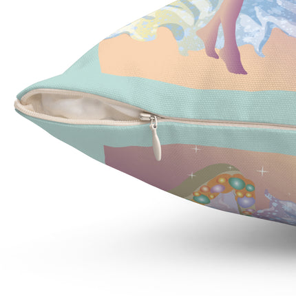 Reflections of Enchantment Spun Polyester Square Pillow