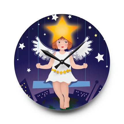 Celestial Magic Acrylic Wall Clock, Round and Square